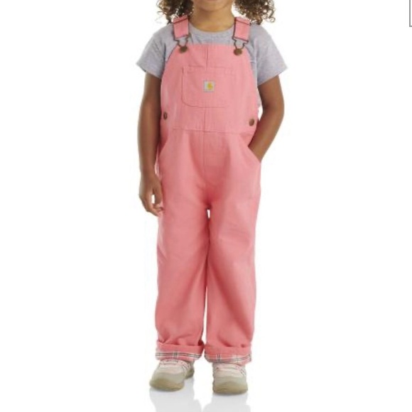 Carhartt Kids Coral Overalls, 2T - Picture 1 of 11